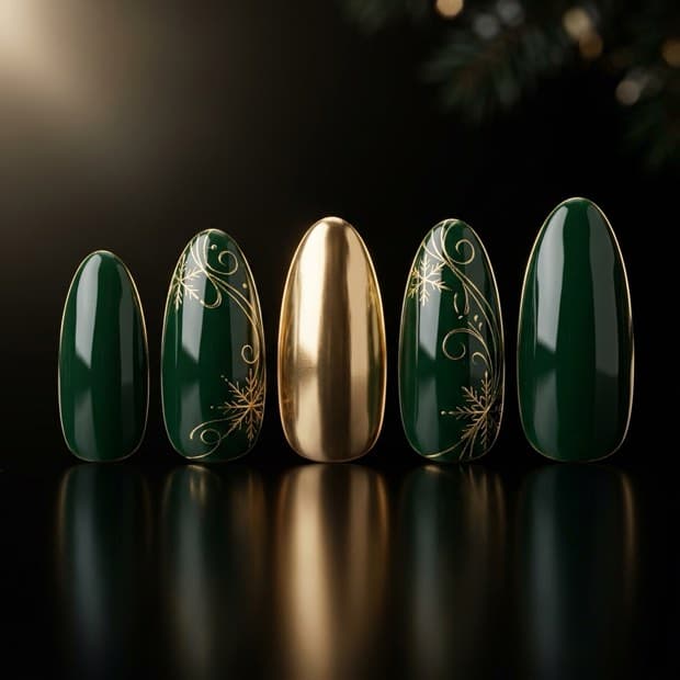 A saved December nail set
